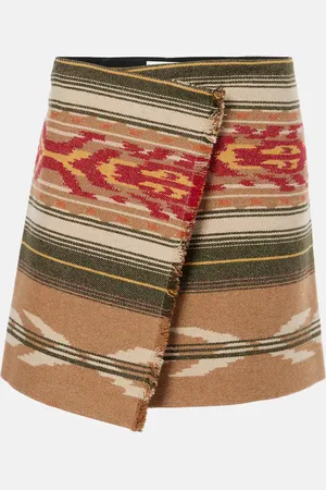 Marant Etoile Minirock Adelaide aus einem Wollgemisch