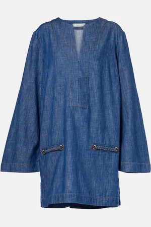 ZIMMERMANN Tunika Wylie aus Denim