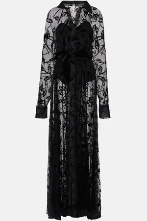 Norma Kamali Maxikleid aus Mesh