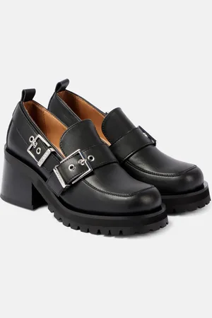 Ganni Plateau-Loafers Feminine aus Lederimitat