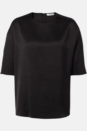 Vince T-Shirt aus Satin