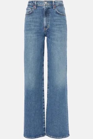 AGOLDE Mid-Rise Wide-Leg Jeans Harper