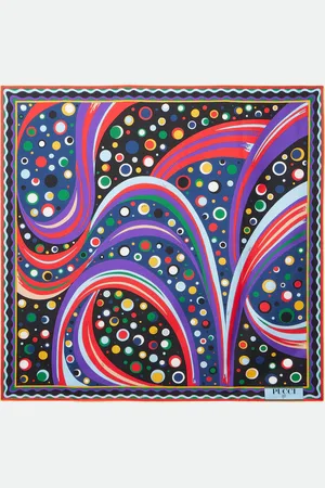 Puccini Tuch Fontane aus Seiden-Twill