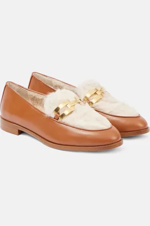 Aquazzura Loafers Brandi aus Leder mit Shearling