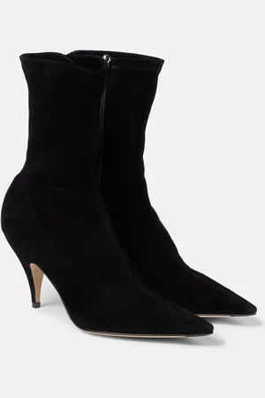 The Row Ankle Boots Liisa aus Veloursleder