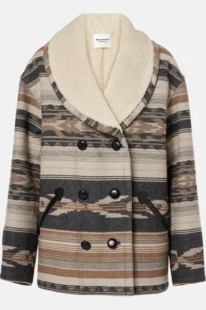 Marant Etoile Cabanjacke Dorcas mit Faux Shearling
