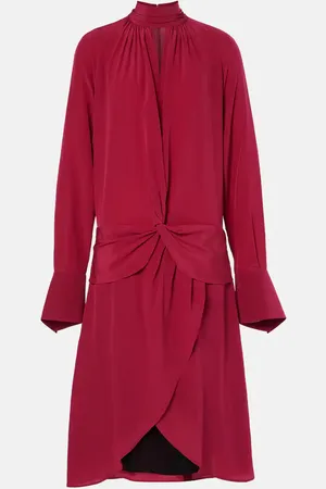 Nina Ricci Midikleid aus Seiden-Crêpe