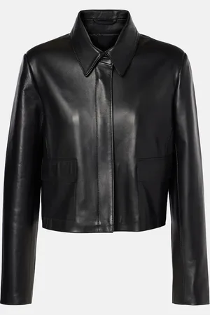 Nour Hammour Cropped-Lederjacke Bleeker