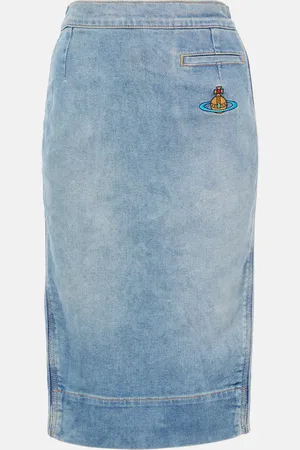 Vivienne Westwood Bleistiftrock Orb aus Denim