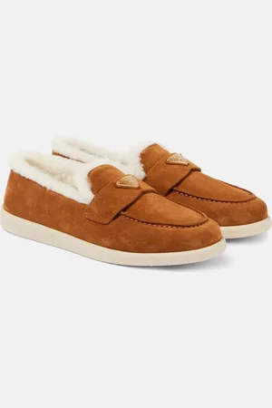 Prada Loafers Saint Tropez aus Veloursleder