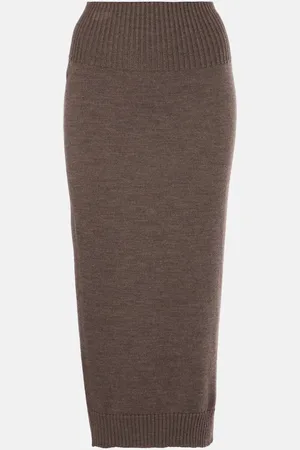 Max Mara Midirock Melk aus Schurwolle
