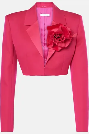 AREA Cropped-Blazer aus Wolle