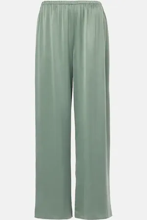 ASCENO Weite Hose Austin aus Seiden-Charmeuse