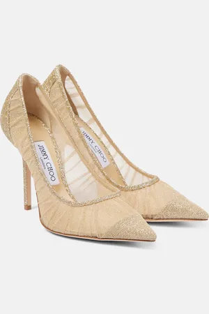 Jimmy Choo Pumps Love 100 aus Tüll mit Glitter