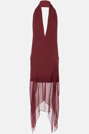 Salvatore Ferragamo Minikleid aus Seiden-Georgette