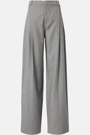 Vince Weite High-Rise-Hose aus Twill