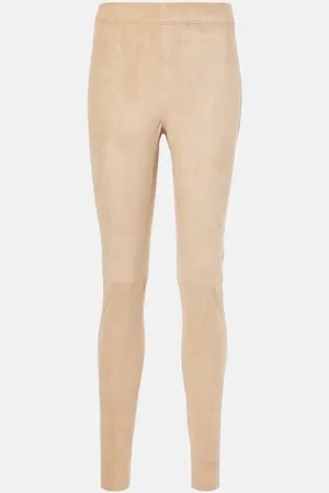 Joseph Mid-Rise Leggings aus Veloursleder