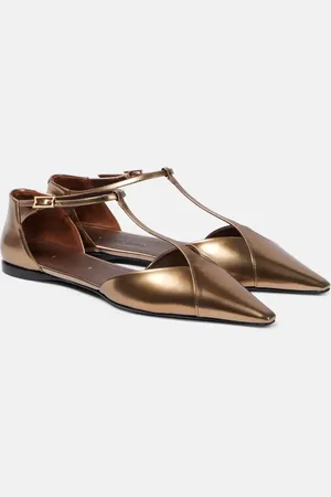 Max Mara Ballerinas aus -Leder