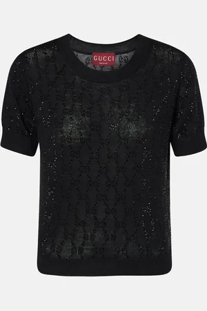Gucci Top GG aus Wolle mit Kristallen