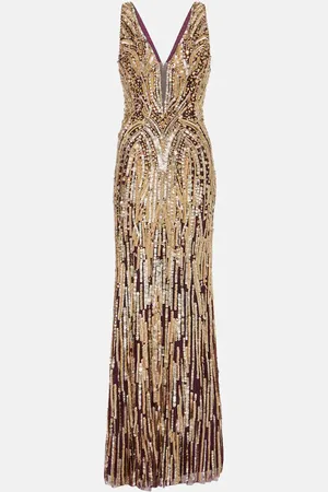 Jenny Packham Robe Raquel aus Tüll mit Pailletten