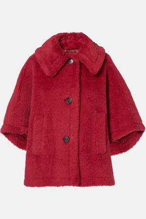 Max Mara Cape aus Teddyfleece