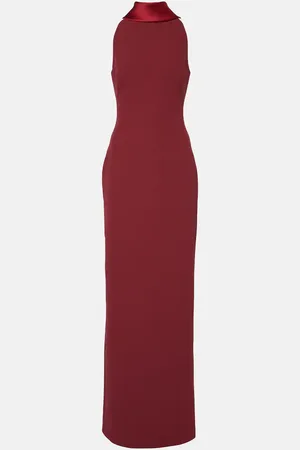 Safiyaa Robe Holliana aus Crêpe mit Satin