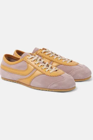 DRIES VAN NOTEN Sneakers aus Leder und Veloursleder
