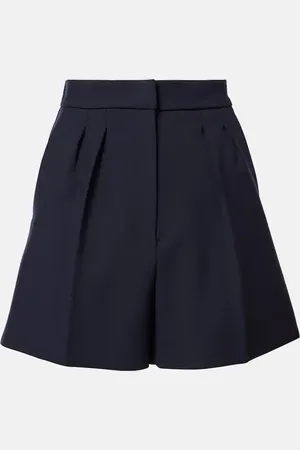 Max Mara High-Rise Shorts Zic aus einem Wollgemisch
