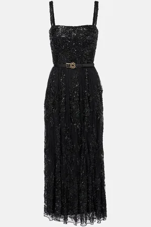 Elie saab Cocktailkleid mit Pailletten