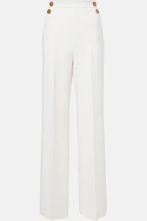 Max Mara Weite Hose Polonia aus einem Wollgemisch