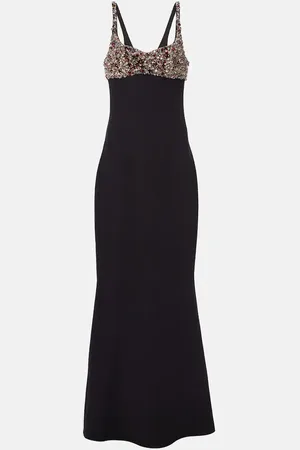 Safiyaa Robe mit Kristallen