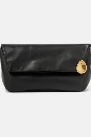 Jil Sander Clutch Jewel Zip Small aus Leder