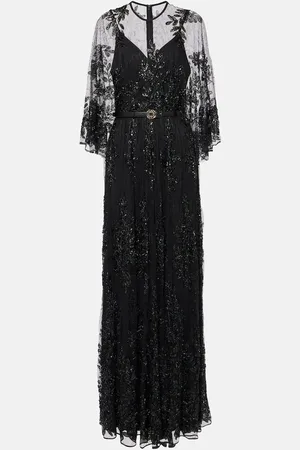 Elie saab Robe aus Spitze mit Pailletten