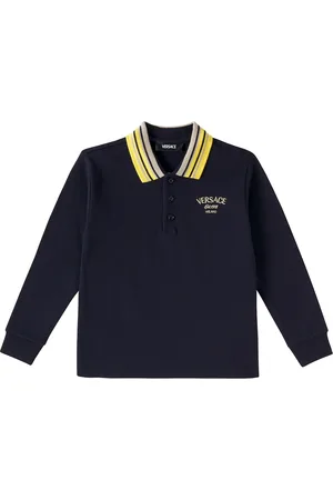 VERSACE Polohemd Versace Milano aus Baumwoll-Piqué