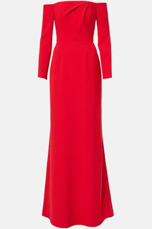 Carolina Herrera Off-Shoulder-Robe aus Crêpe