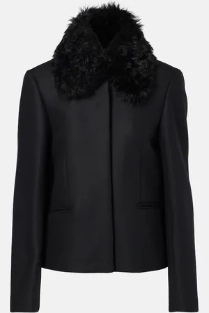 Totême Jacke aus einem Wollgemisch mit Shearling