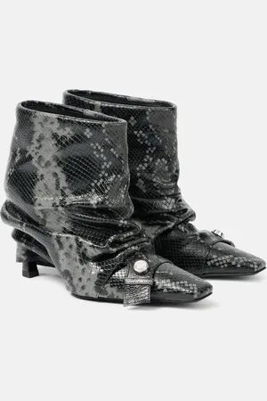 The Attico Ankle Boots Juno 95 aus Leder