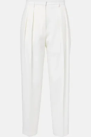 Altuzarra High-Rise-Hose Emmett aus Wolle