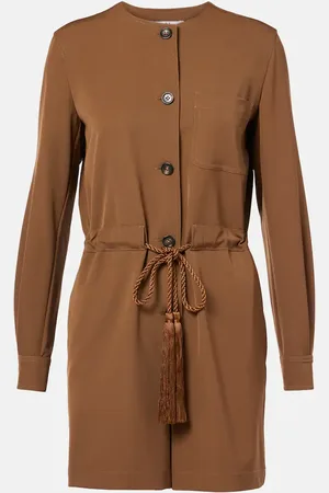 Max Mara Playsuit Maine aus Woll-Gabardine