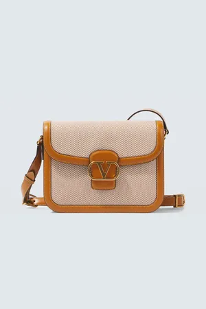 VALENTINO GARAVANI Messenger Bag 9TO5 aus Canvas mit Leder