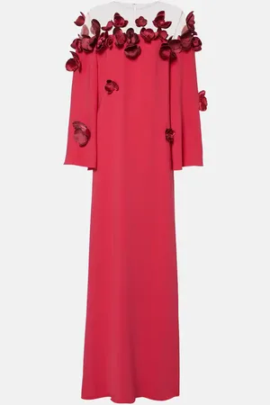 Oscar de la Renta Robe Orchid aus Georgette