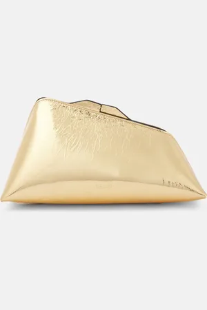 The Attico Clutch 8:30PM Small aus Metallic-Leder