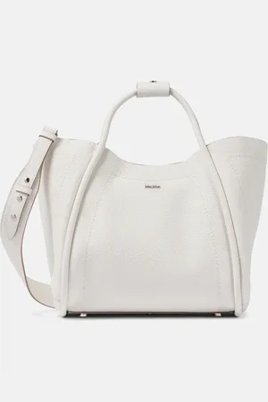 Max Mara Tote Marine Small aus Leder