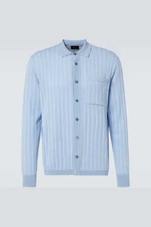 BRIONI Cardigan aus Baumwolle, Seide und Leinen