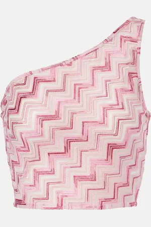 Missoni One-Shoulder-Top aus Häkelstrick