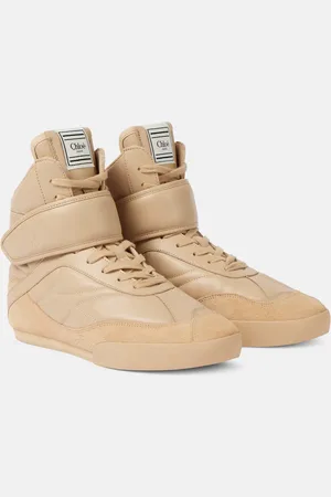 Chloé Chloé High-Top Sneakers Kick aus Leder mit Veloursleder