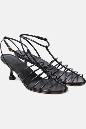 Proenza Schouler Sandalen Tee Cage 60 aus Leder