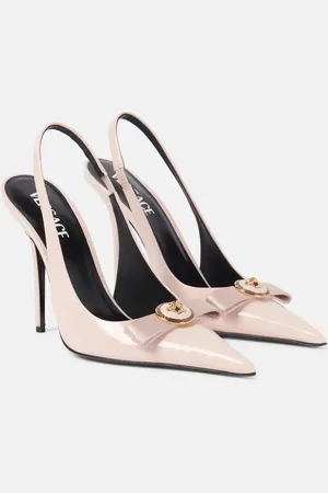 VERSACE Slingback-Pumps Gianni Ribbon 85 aus Lackleder