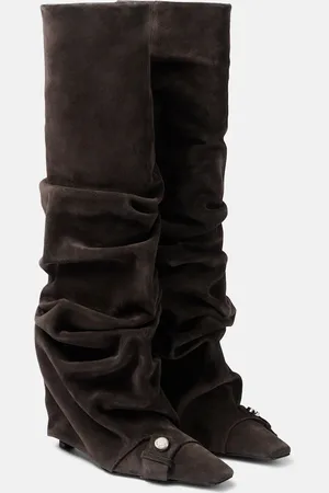The Attico Stiefel Juno 95 aus Veloursleder