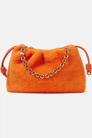 Loewe Clutch Flamenco Large aus Faux Fur